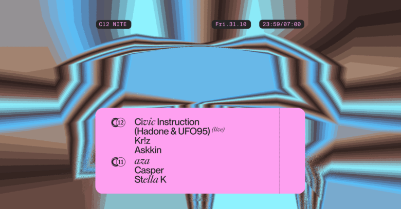 C12 Halloween Nite: Civic Instruction (Hadone & UFO95) live / Kr!z /Askkin + C11