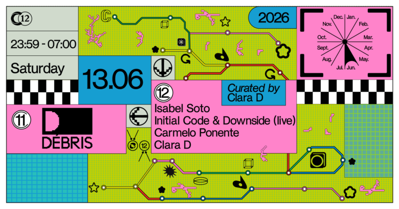 C12 Nite Curated by Clara D w/ Isabel Soto, Carmelo Ponente, Initial Code & Downside (live)