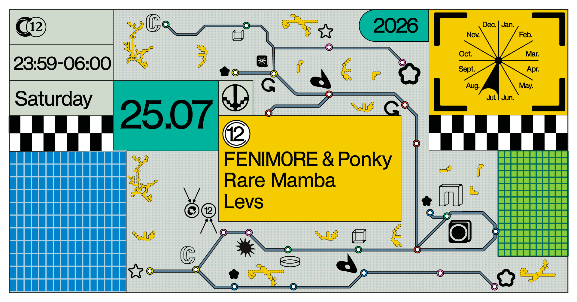 C12 Nite w/ FENIM0RE & Ponky, Rare Mamba, Levs  - C12 Space